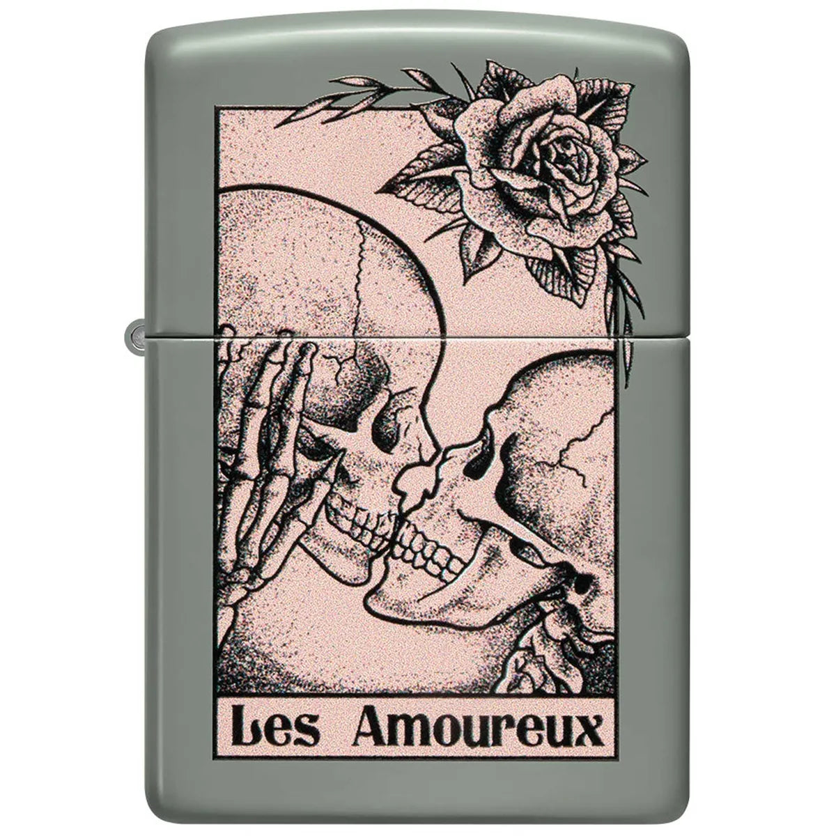 Zippo Dealth Kiss Design Lighter