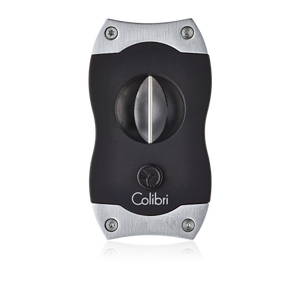 Colibri V-cut Stainless Steel Cigar Cutter - Black