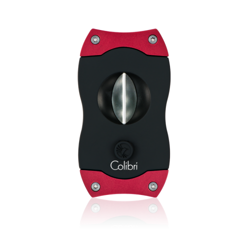 Colibri V-cut Stainless Steel Cigar Cutter - Black