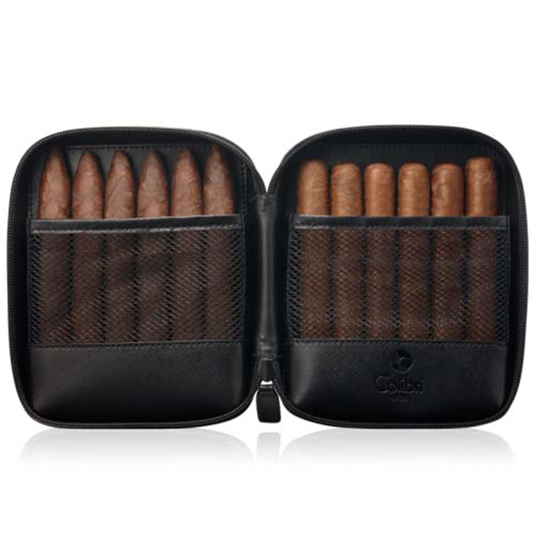 Colibri leather carrying case for cigar lighters + cutters