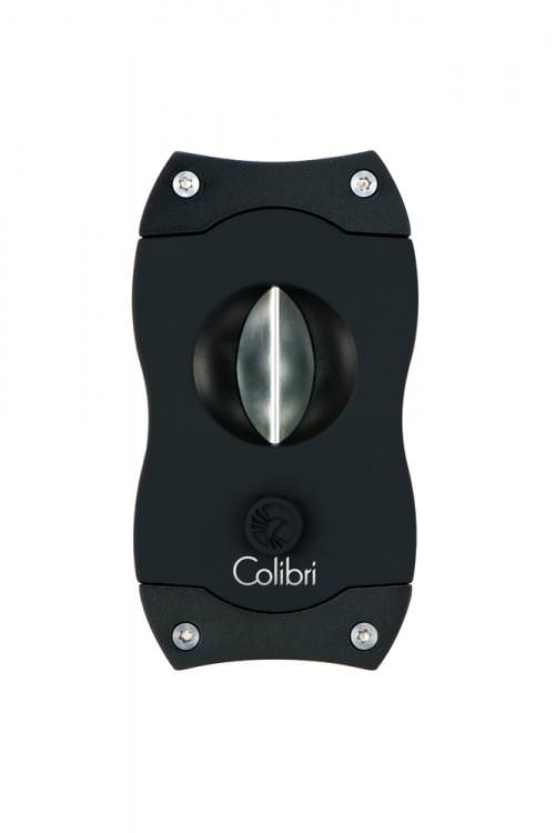 Colibri V-cut Stainless Steel Cigar Cutter - Black