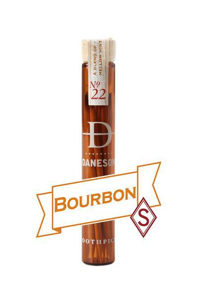 Daneson No.22 Bourbon Infused Toothpicks - Pack of 12