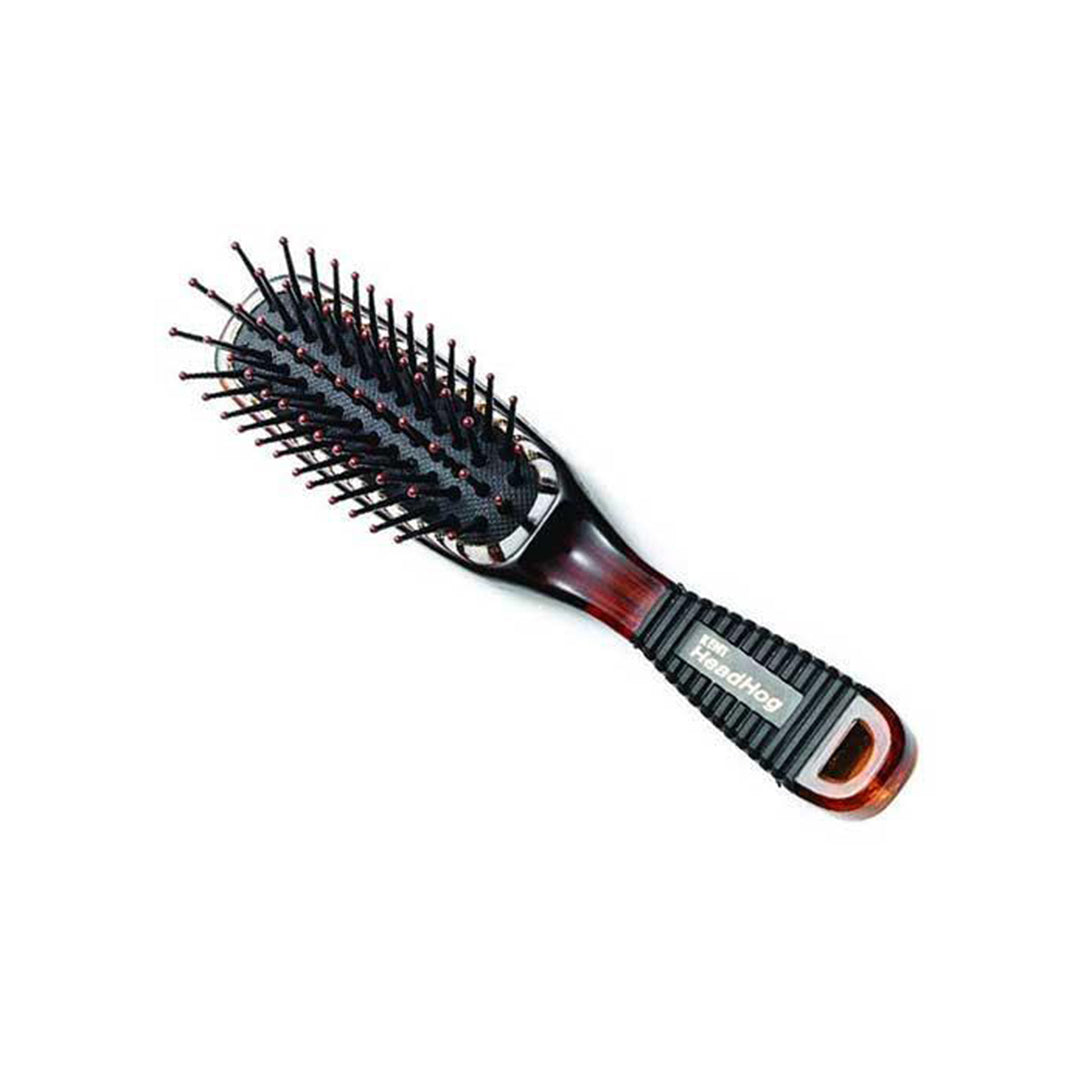 KENT Gummikissenbürste MINIHOG – Kleine Haarbürste Mit Gummikissen In Schildpattoptik