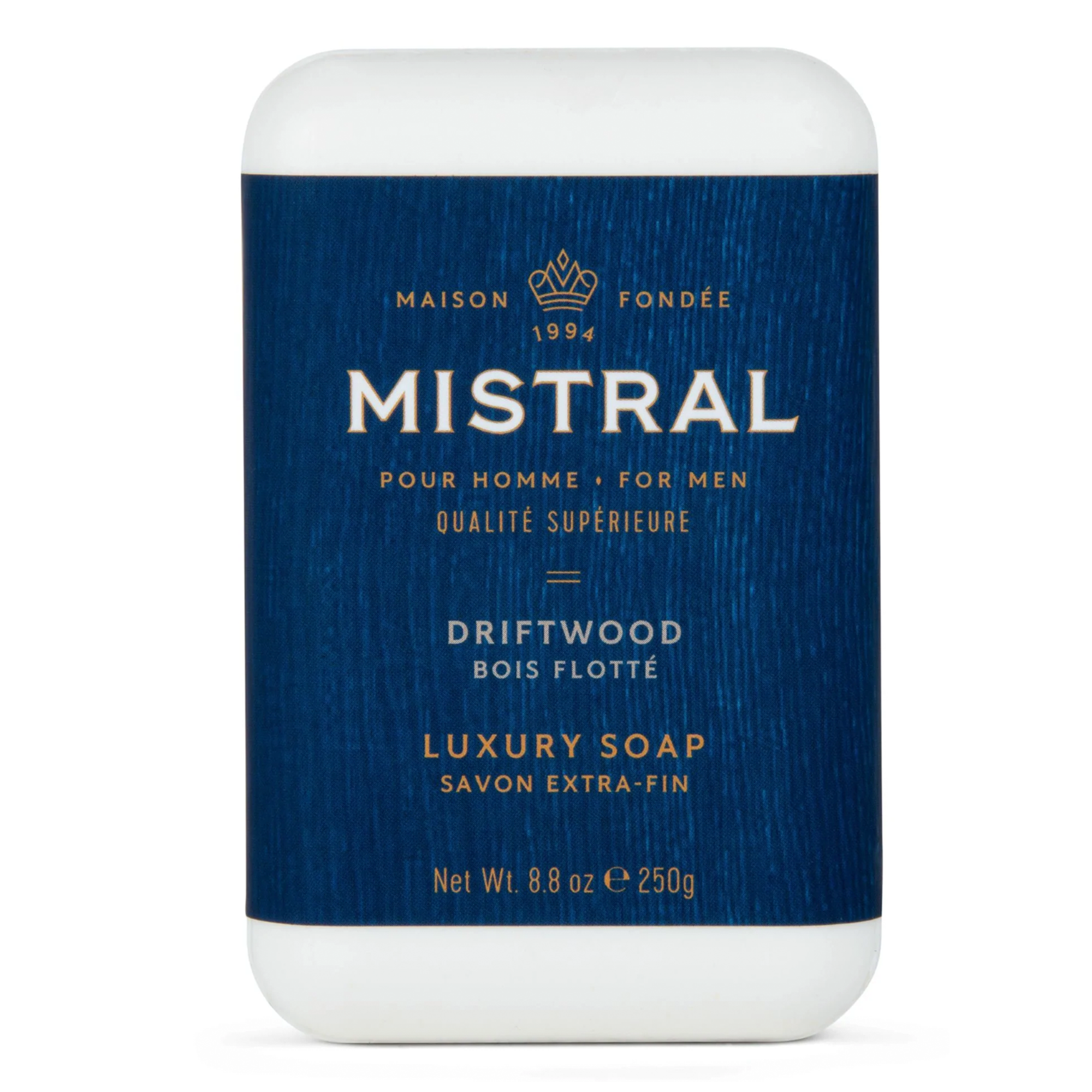 Mistral Men's Hydrating Soap Bar With Glycerine & Grapeseed Oil - 250g