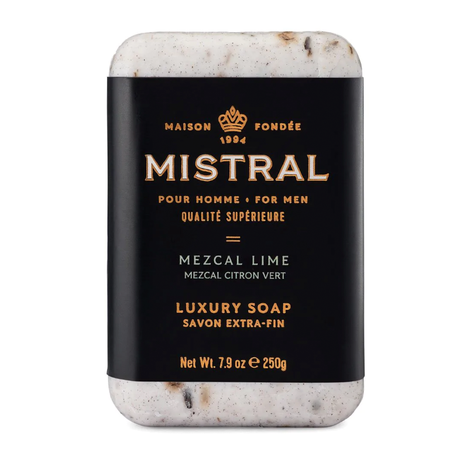 Mistral Men's Hydrating Soap Bar With Glycerine & Grapeseed Oil - 250g