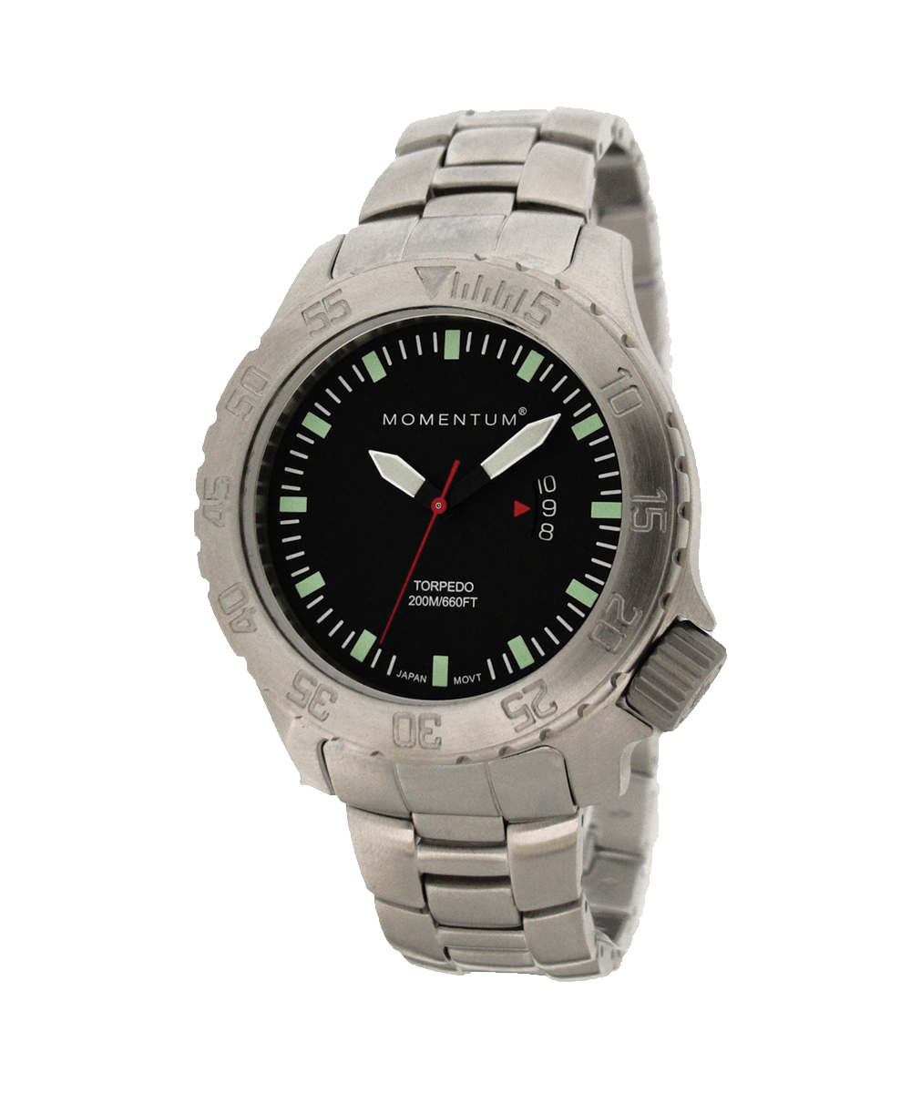 Torpedo Steel Black Momentum Premium Watch For Men Revolucion