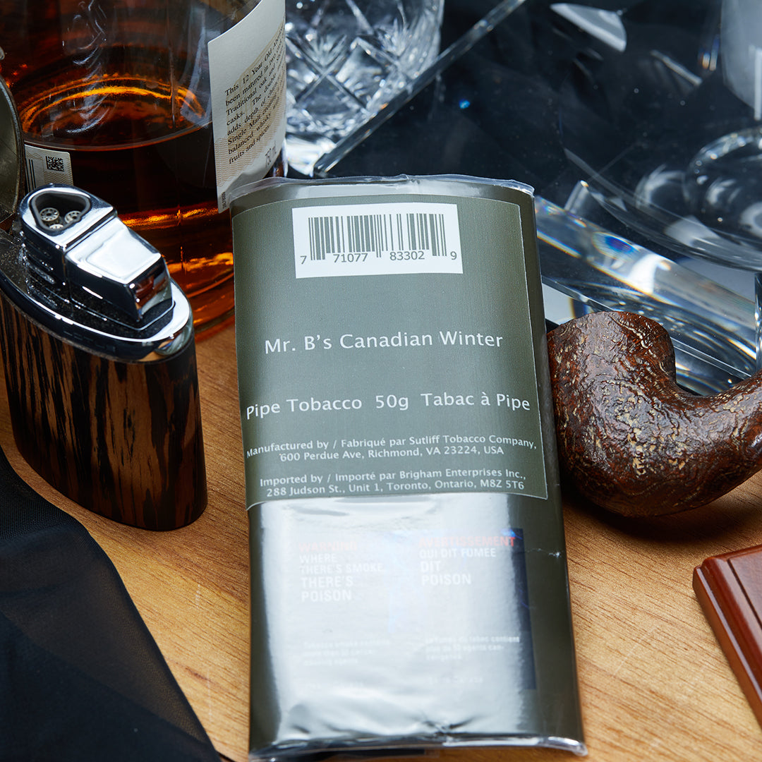 Mr. B&#39;s Canadian Winter (Vanilla Maple) Mild Strength Pipe Tobacco - 50g