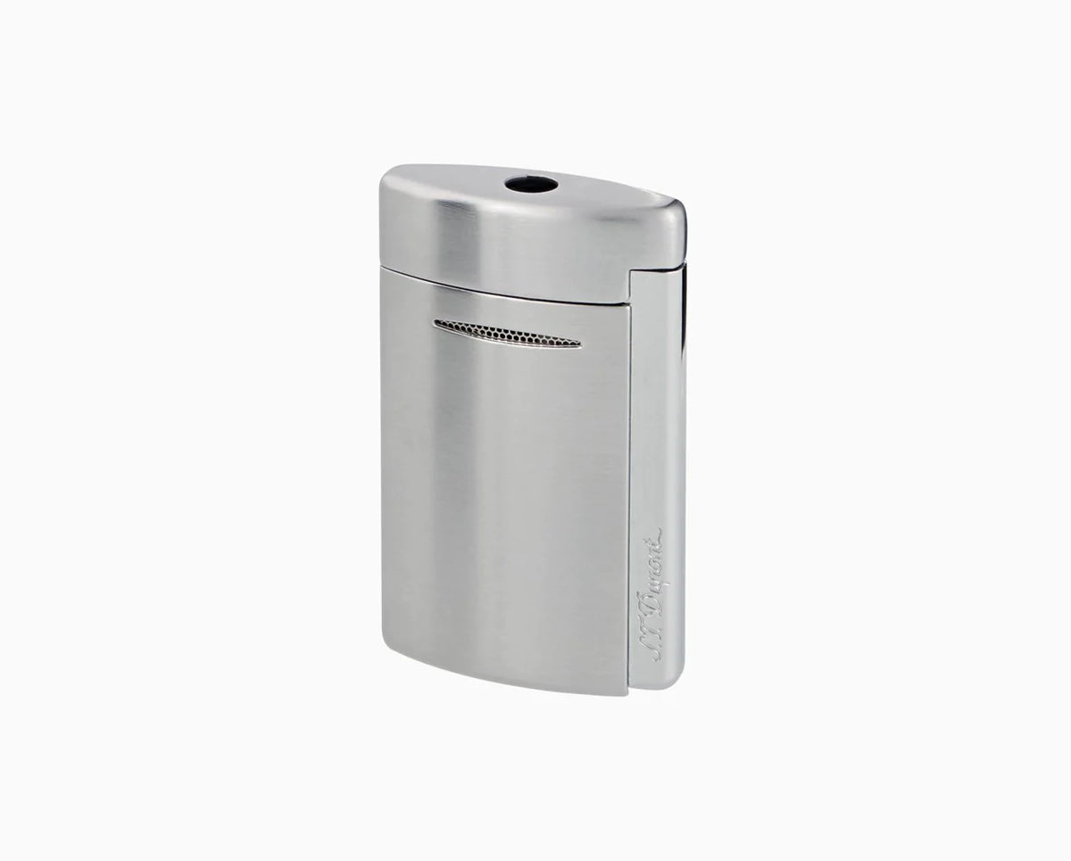 S. T. Dupont Minijet Compact Single Flame Lighter - Brushed Chrome