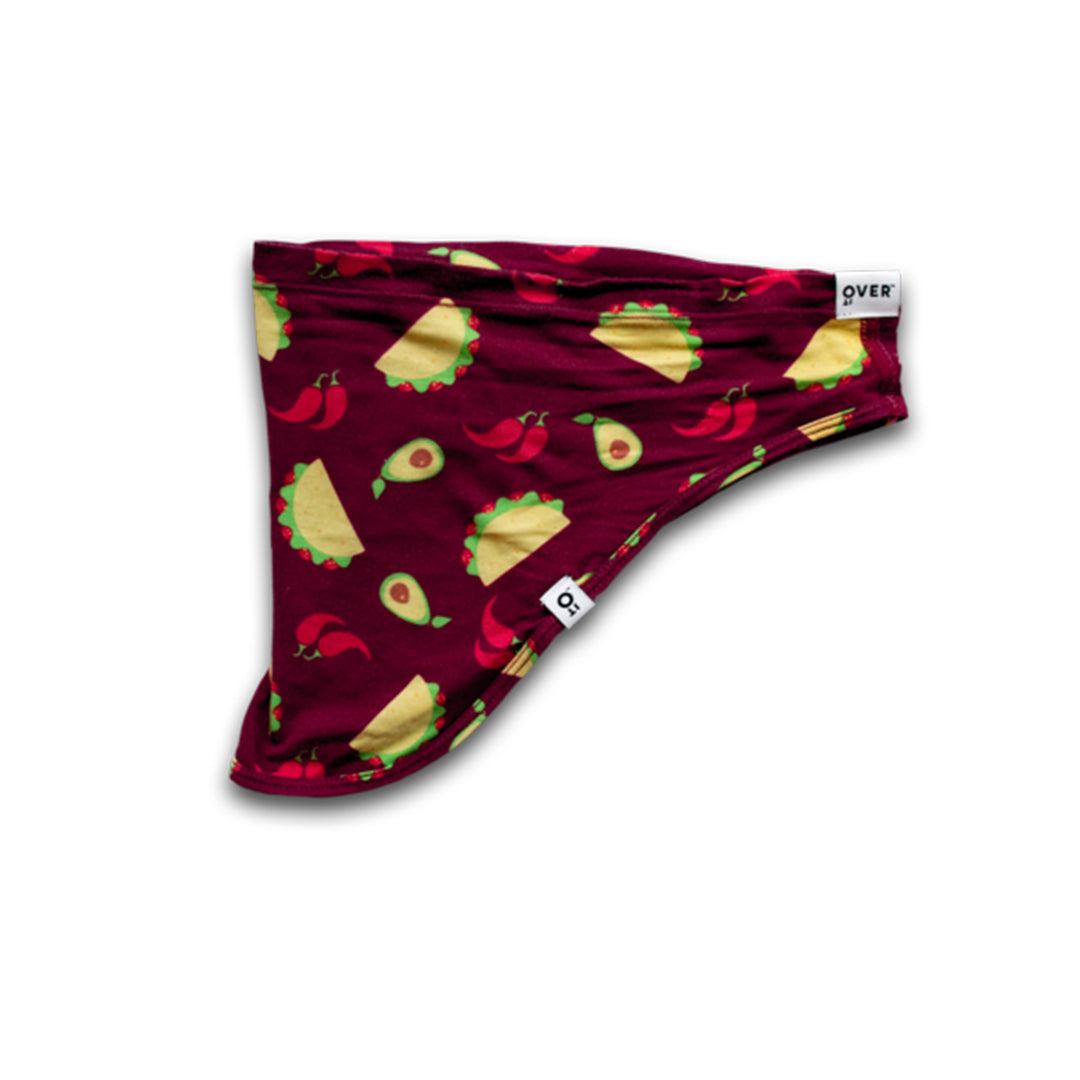 Over It Unisex Adult Face Scarf Tacos