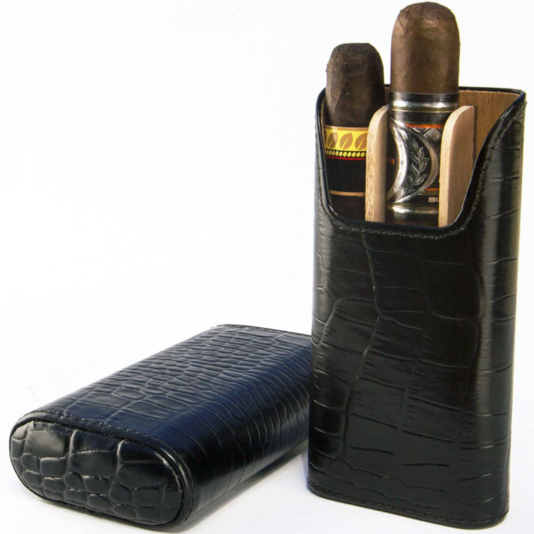 brizard-co-showband-crocodile-black-leather